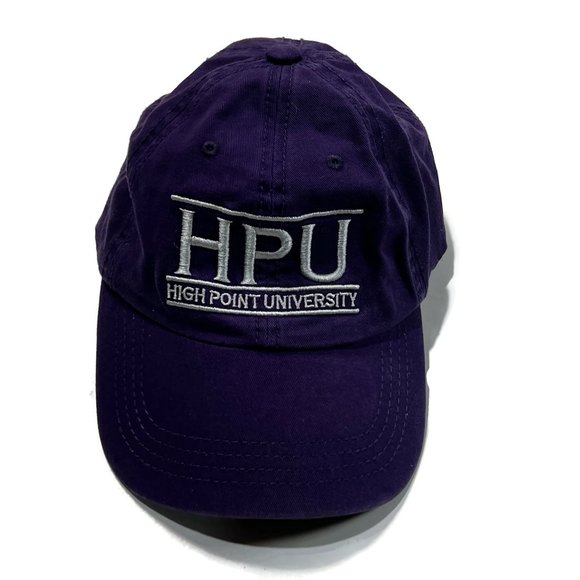HPU High Point University Panthers Embroidered Hat Purple Adjustable Cap - Picture 2 of 8